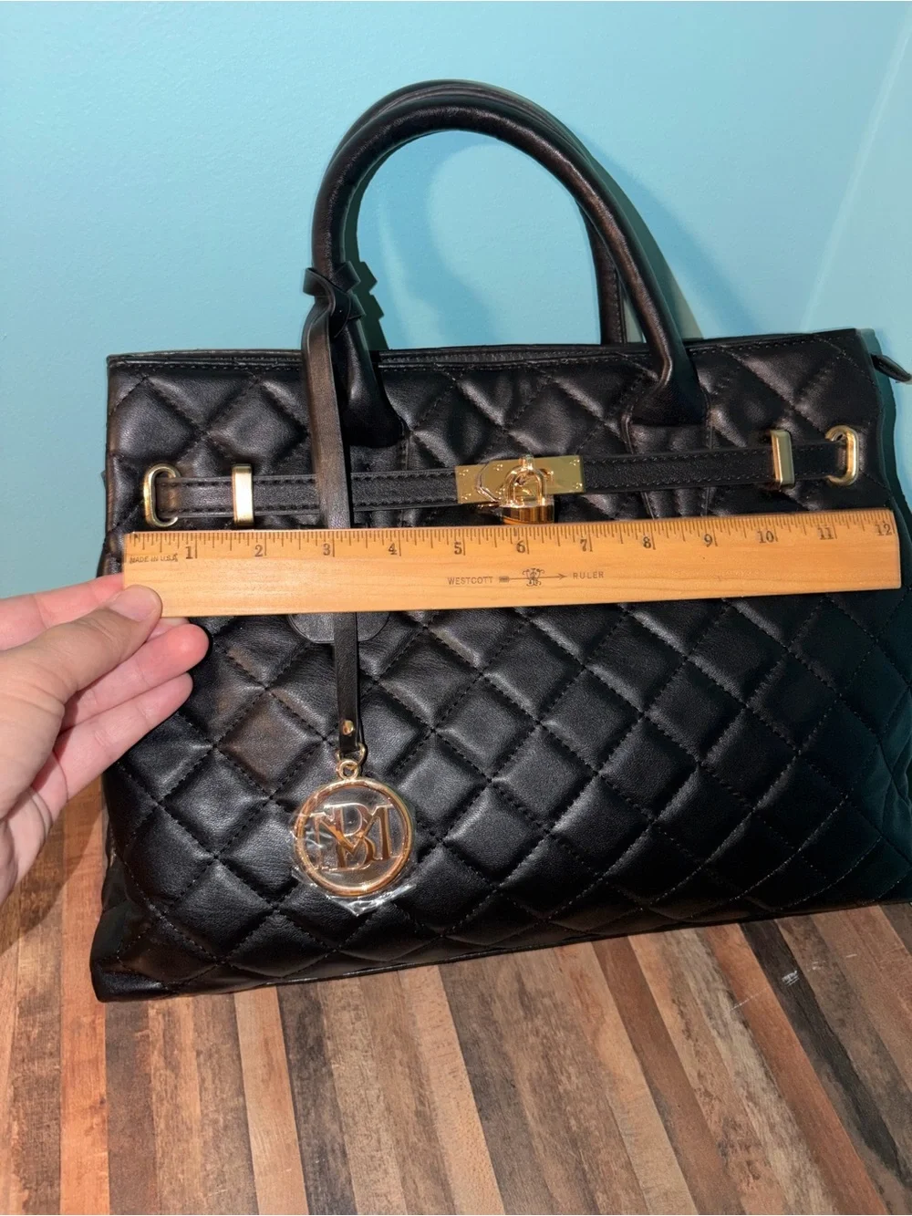 Badgley Mischka chic quilted